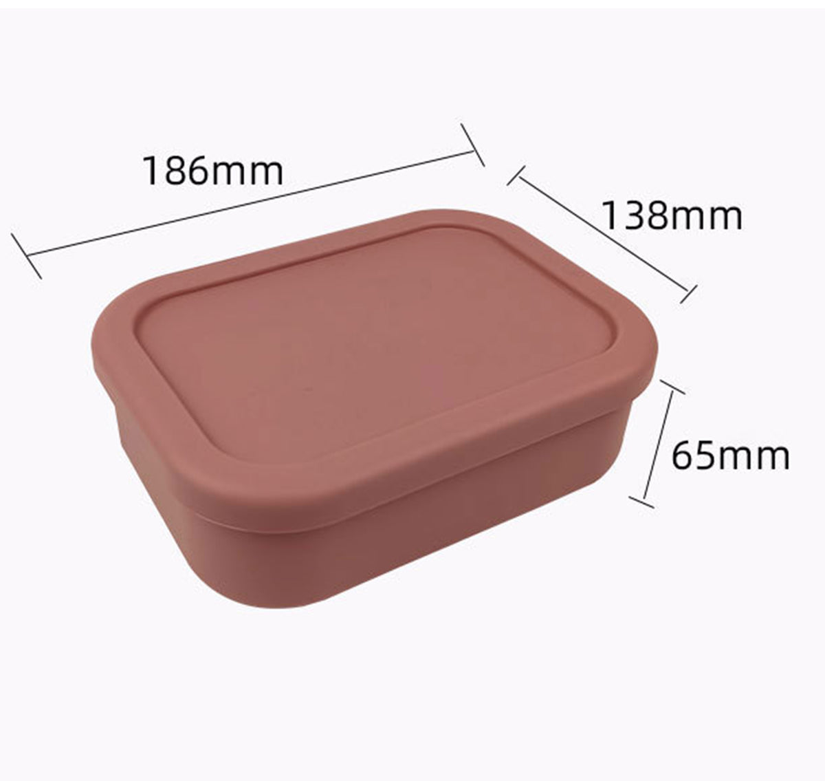 3-Compartment 25oz Silicone Lunch Box
