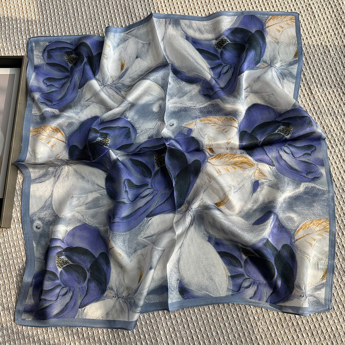 Custom 26" x 26" 100% Mulberry Silk Scarf Silk Satin Bandana