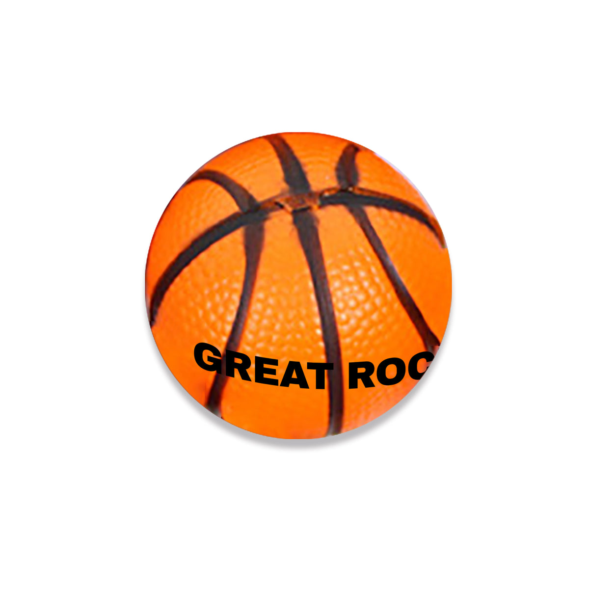 1 1/2" Basketball Shape Premium PU Material Stress Ball