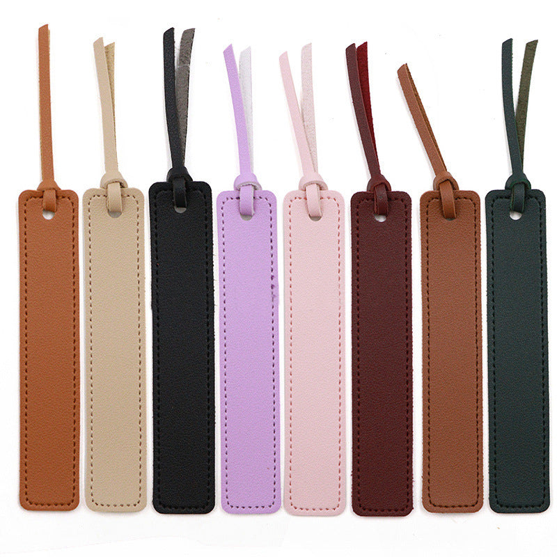 PU Leather Bookmark Classic Stitched Bookmark Page Markers Reading Gifts for Book Lovers Students