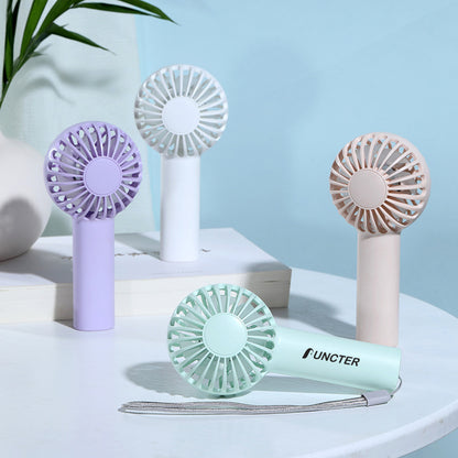 Mini Handheld Fan Battery Operated Rechargeable Personal Ultra Quiet Portable Fan With Lanyard