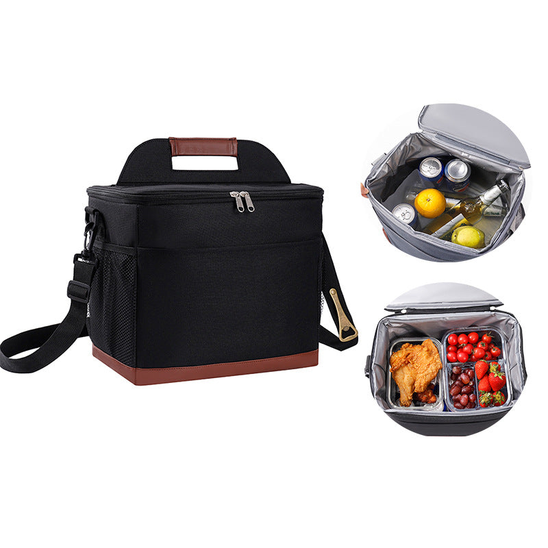 9L Oxford Fabric Insulated Cooler Lunch Bag
