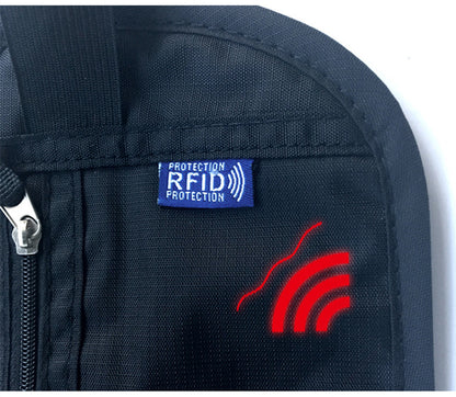 RFID Anti-theft And Anti-scanning Sport Fanny bag Polyester Waist Bag