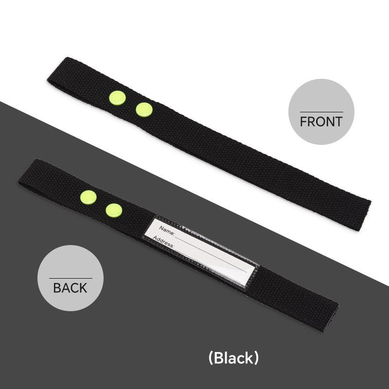 Cotton Luggage Strap Travel ID Tag Bag Claim Tag Airline Bag Tag with Back Info Card