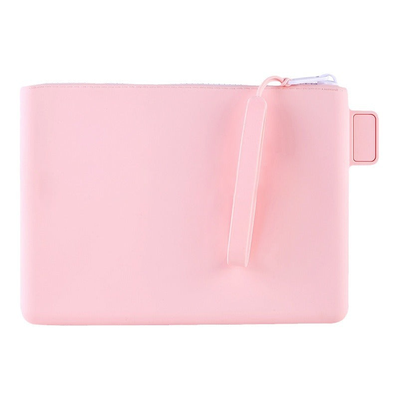 Multi Purpose Organizer Case Portable Electronic Organizer Bag Soft Silicone Zippered Bag