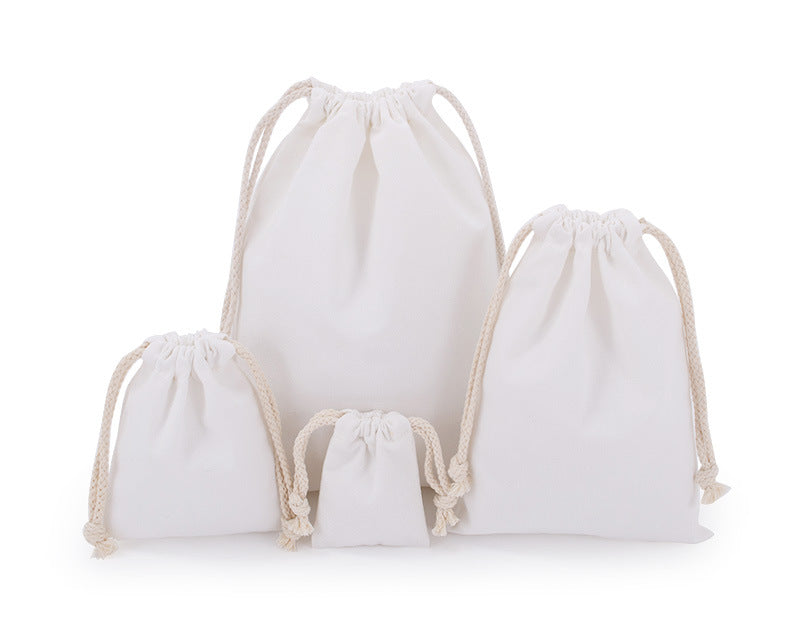 Custom Colorful 8 Oz Cotton Canvas Cloth Drawstring Bags Jewelry Wedding Candy Gift Bags