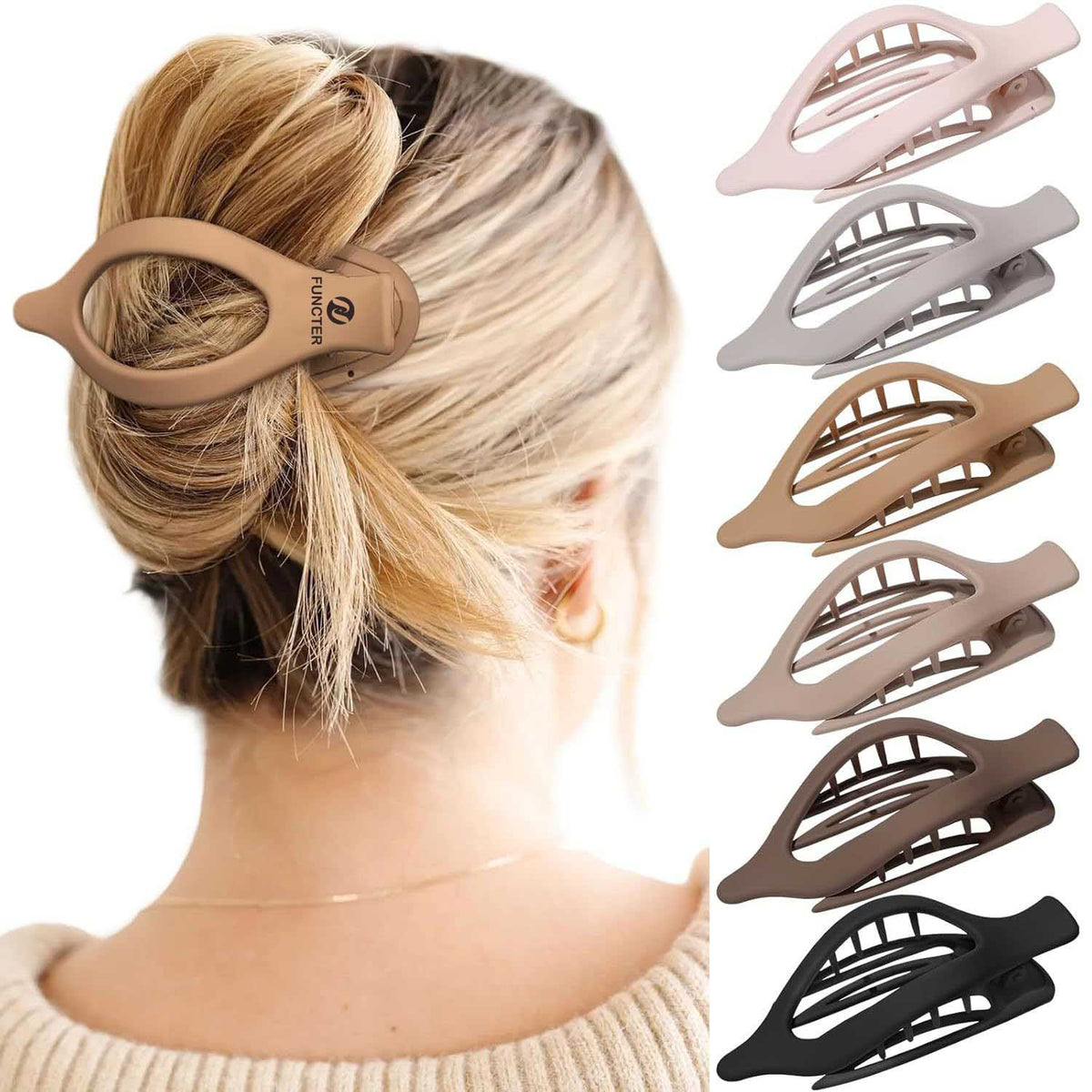Oval Clamp Hair Claw Clips Hair Clips