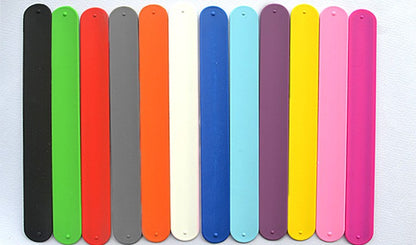 Silicone Slap Bracelets (8.5"x1")