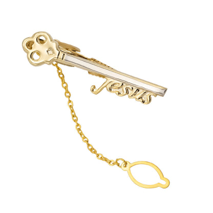 Key Shape Tie Pin Tie Bar for Men