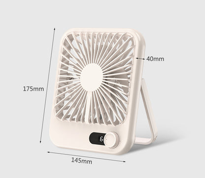 Desk Fan Battery Operated Rechargeable Foldable Personal Ultra Quiet Portable Fan With Knob Control
