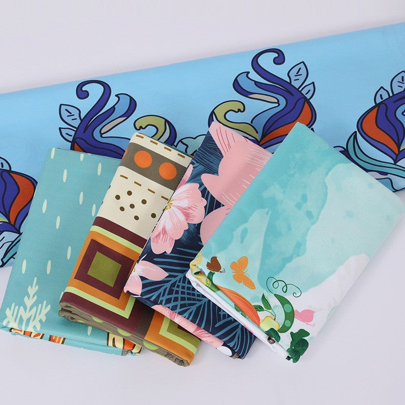 Full Color Yoga Mat Towel Pilates Towel 73 x 25"