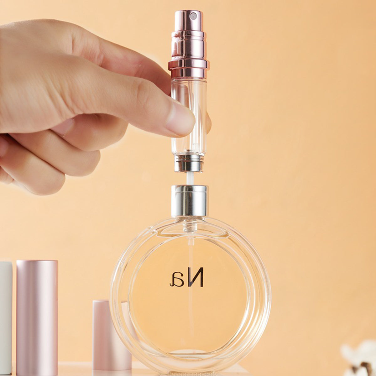 Portable Mini Leather Refillable Perfume Atomizer Travel Perfume Bottle