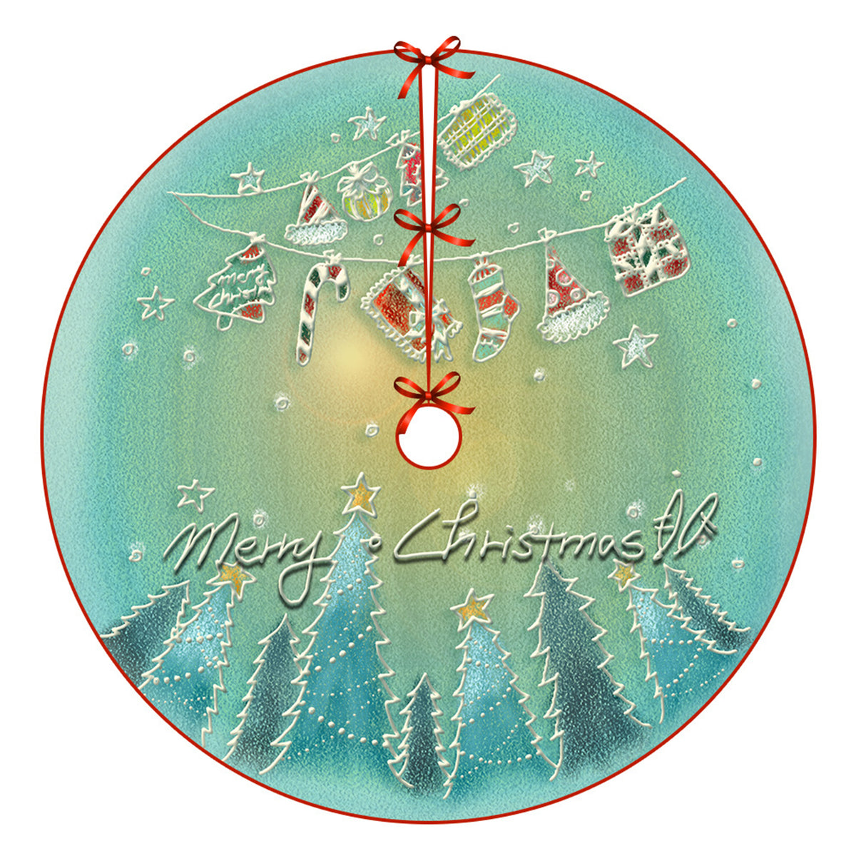 47" Christmas Tree Skirt Christmas Decorations
