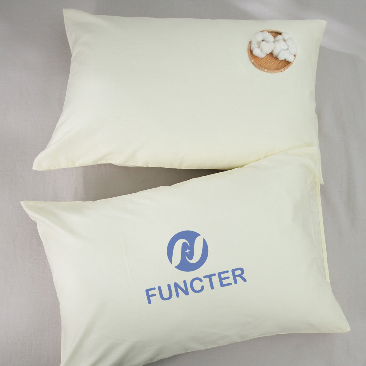 20 x 26" Premium Square Cotton Throw Pillowcase With Hidden Zipper