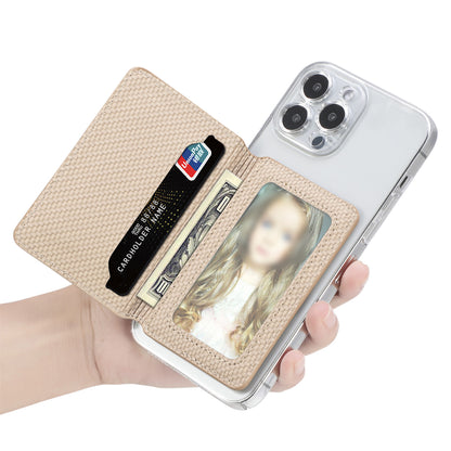 Stick-on Phone Wallet, Slim Expandable Credit Card Pocket