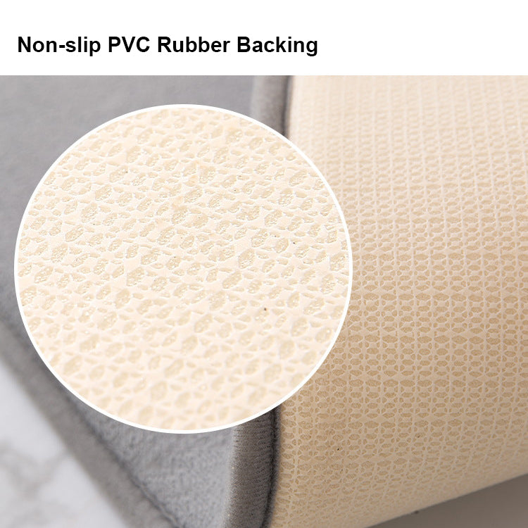 Coral Velvet Mat Absorbent Non-Slip Carpet Bathroom Blanket For Home School(Big)