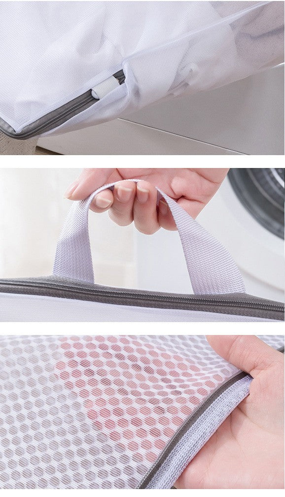 8x12" Portable Coarse Mesh Laundry Bags Laundry Wash Bags for Delicates-Woven Label