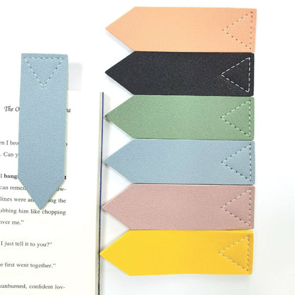 PU Leather Page Corner Bookmark for Book Lover Book Shop Gift