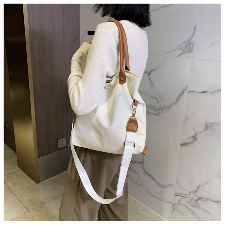 Canvas Grocery Shopping Tote Bag Single Shoulder Bag Cross body Bag