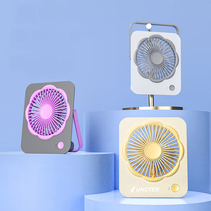 Rechargeable Desktop Fan Mini Hanging Fan Square Shape Fan