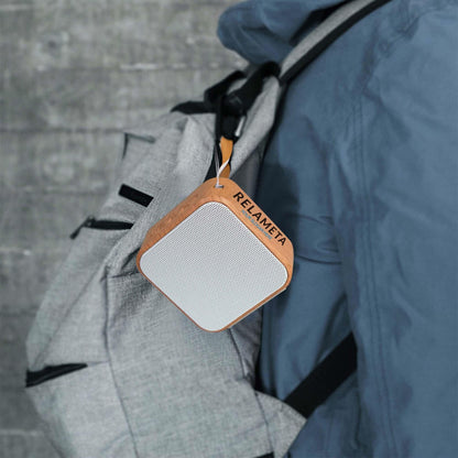 Wood Grain Square Portable Mini Speaker