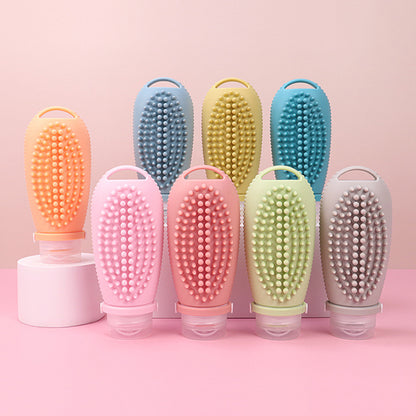 Silicone Toiletry Bottles with Hair Wash & Massage Function