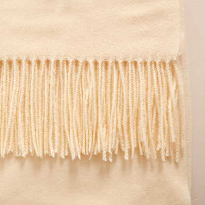 Unisex Long Knitted Plain Scarf - Warm Autumn And Winter Scarf - Tightly-Knitted