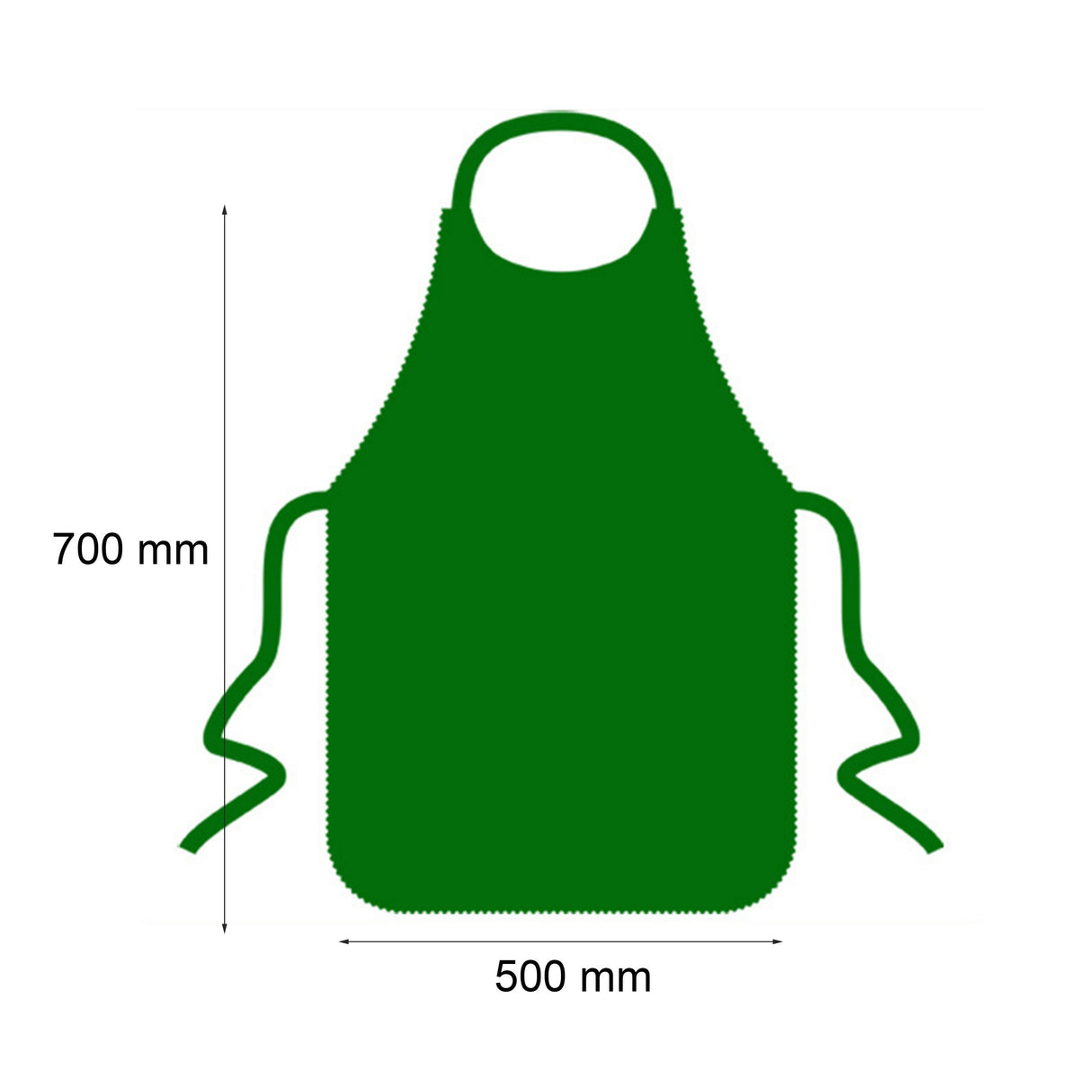 19.7" x 27.6" Adult Non-Woven Disposable Waterproof Seafood Apron