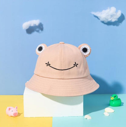 Frog Shape Khaki Bucket Hat /Sun Hat