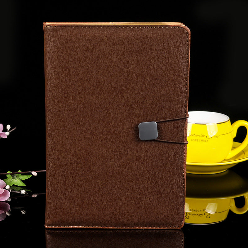Lychee Grain PU Leather A5 Notepad