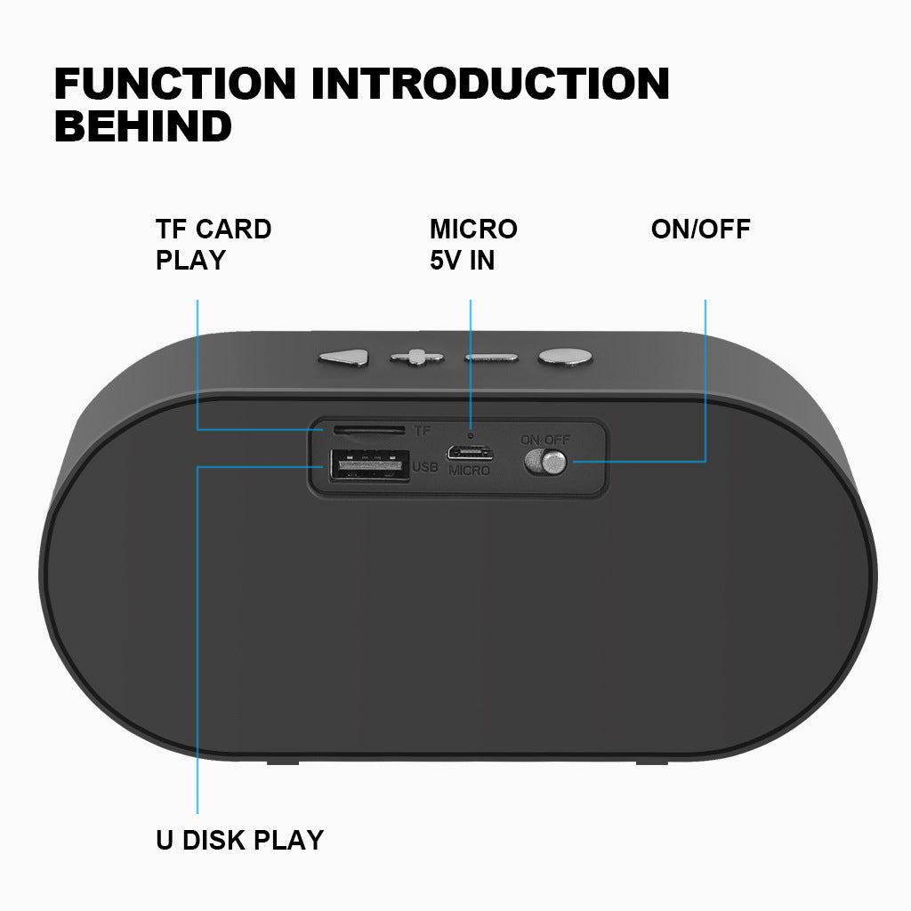1200 mAh Square Wireless Speaker