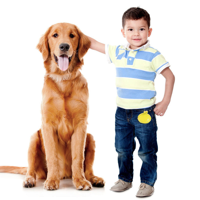 Pet Silicone Snack Bag Portable Fanny Pack With Buckle
