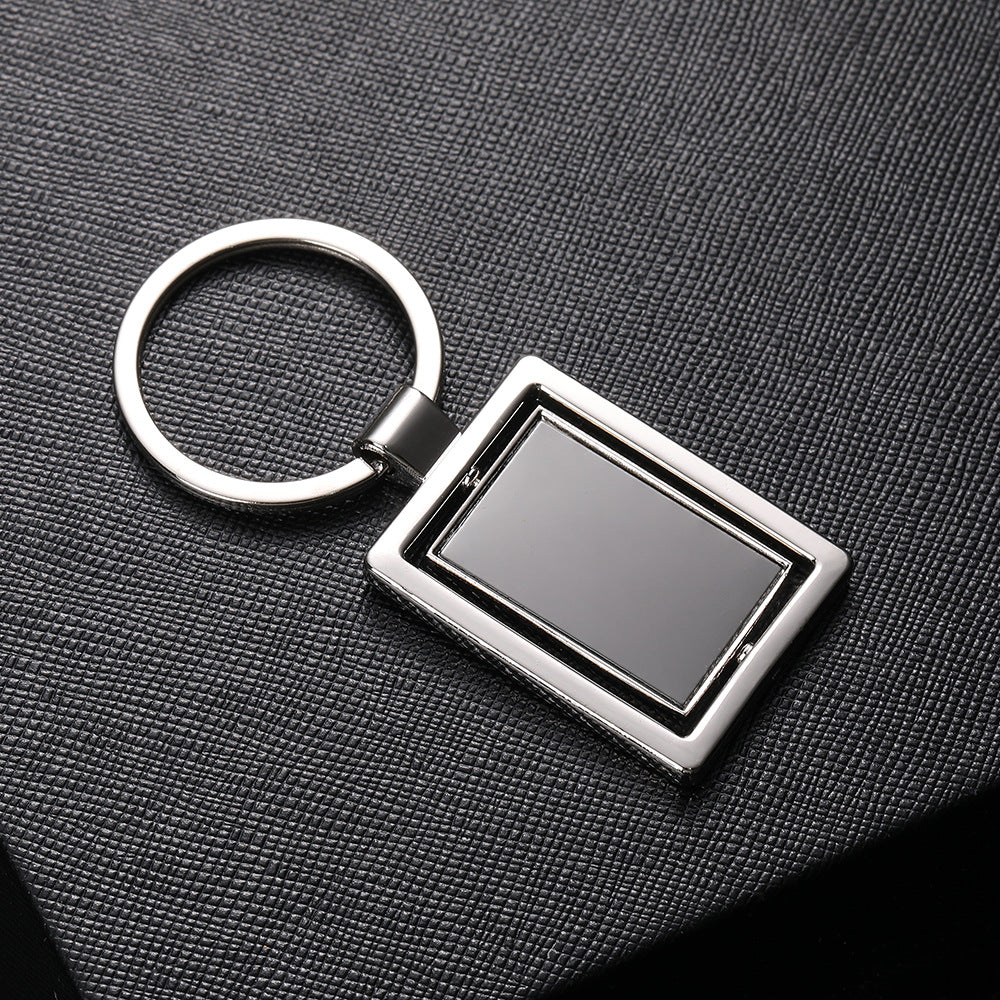 Rectangle Shape Spinner Keychain