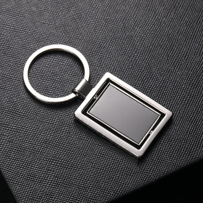 Rectangle Shape Spinner Keychain