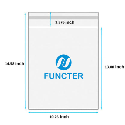 10.25 x 14.58" OPP Self Sealing Cellophane Bags