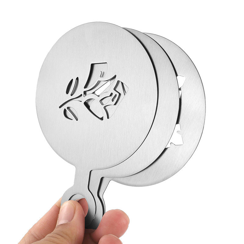 430 Stainless Steel Material Rose Shaped Coffee Latte Mold DIY