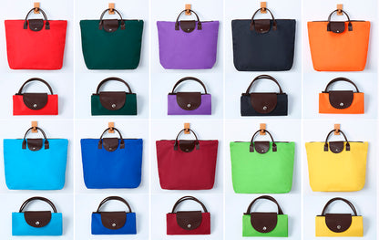 Folding Heavy Duty Oxford Groceries Bag Reusable Shopping Bags Large Foldable Tote Bag