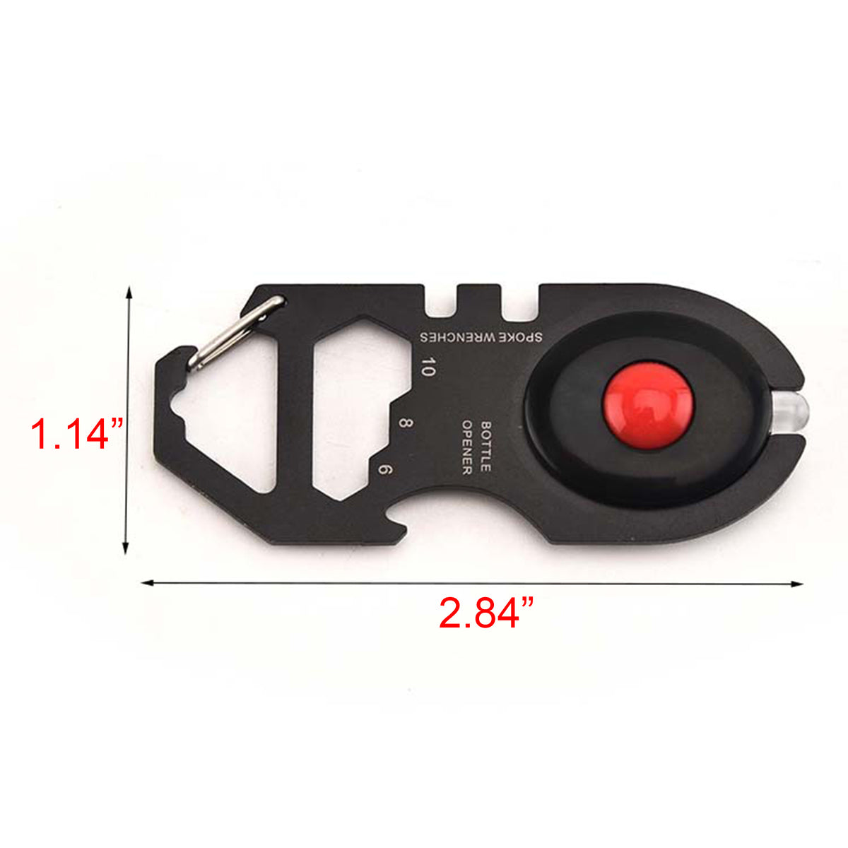 Stainless Steel Bike Portable Mini Repair Tool cards w/ LED Light