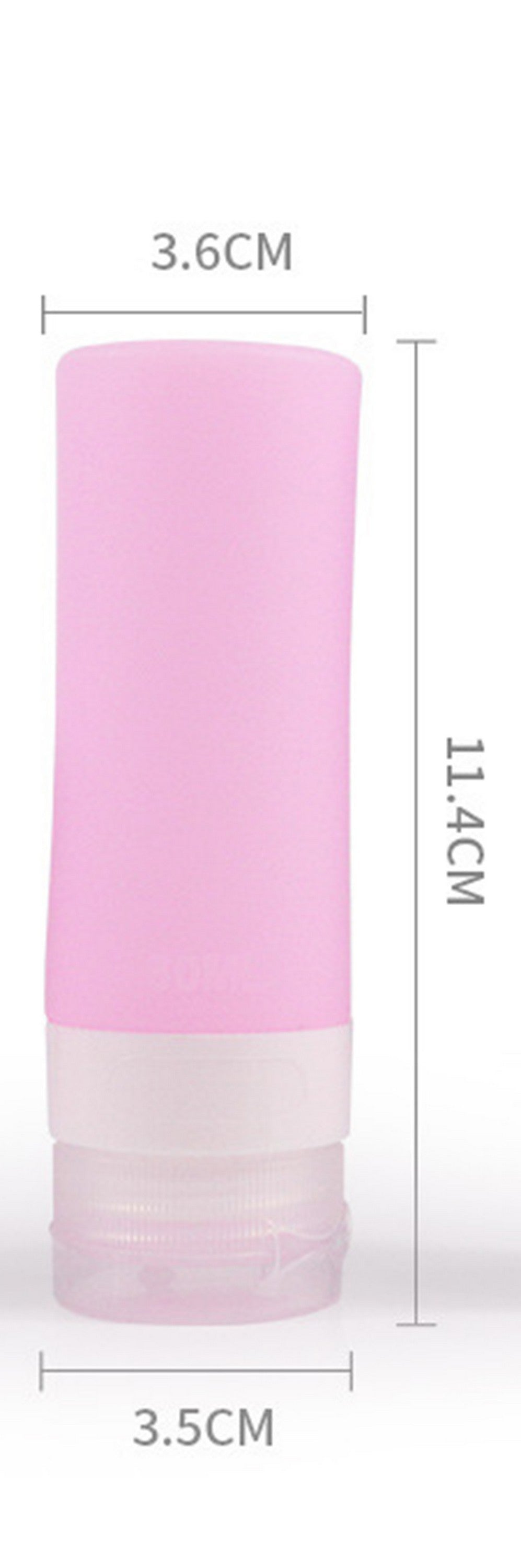 2 OZ Leak Proof Travel Split Bottles For Toiletries Refillable Liquid Container