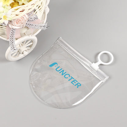 3.9 x3.9" Clear PVC Transparent Zip Lock Jewelry Bag