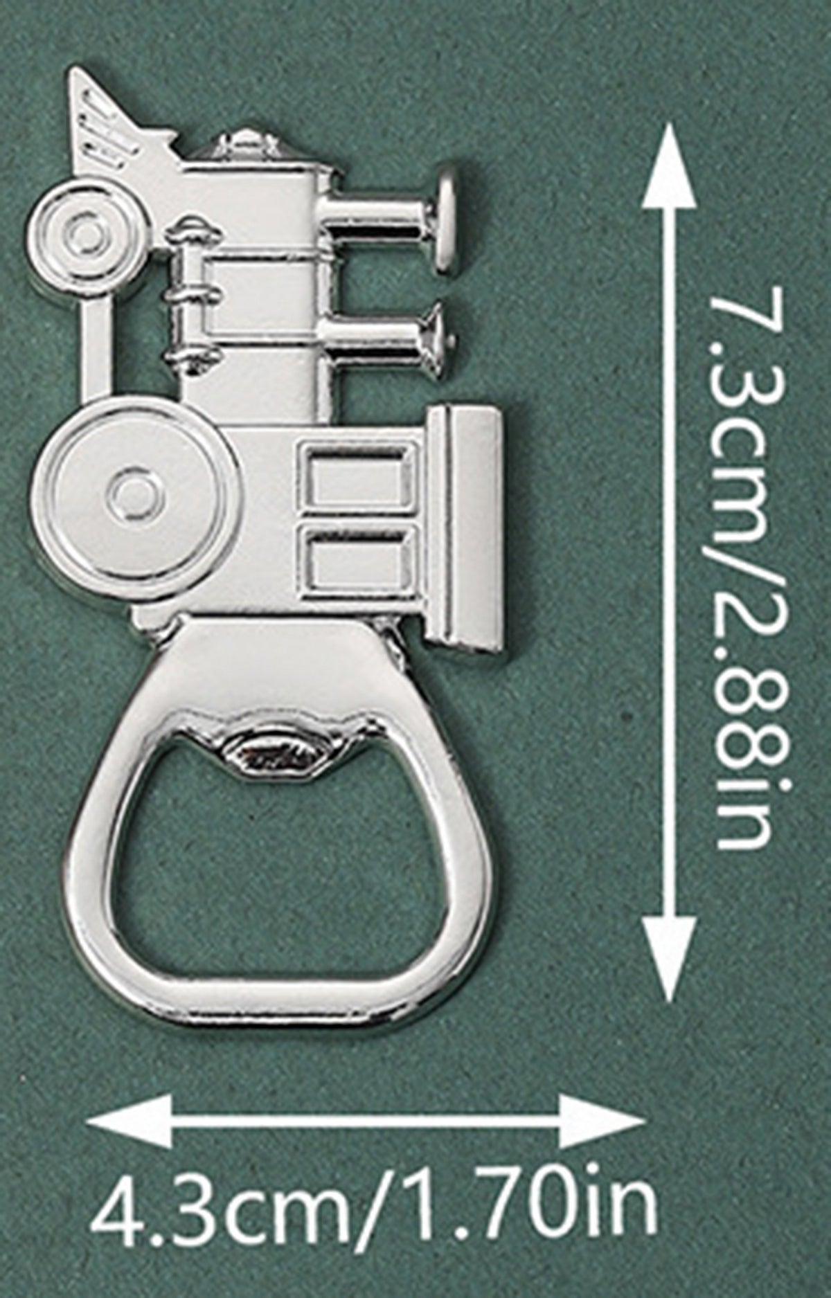 Train Shape Metal Beverage Bottle Opener