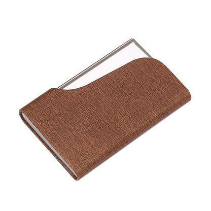 Women's Business Card Cases PU leather Business Card Holders Card Carrier with Magnetic Closure