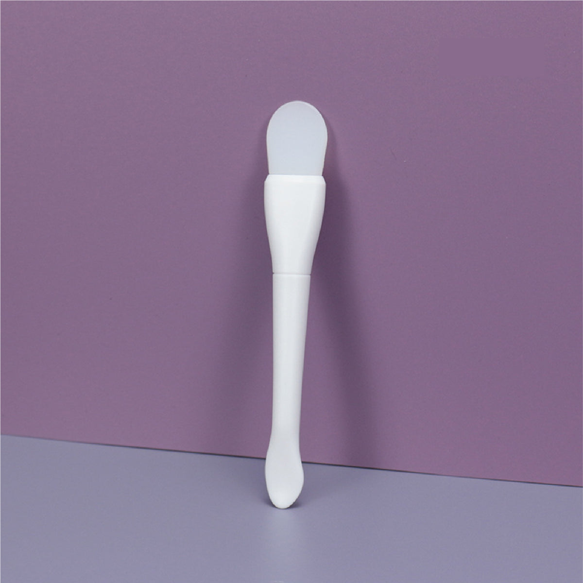 Plastic Handle Silicone Face Mask Oval Shape Brush with PVC Packing Soft Makeup Skin Care Tool