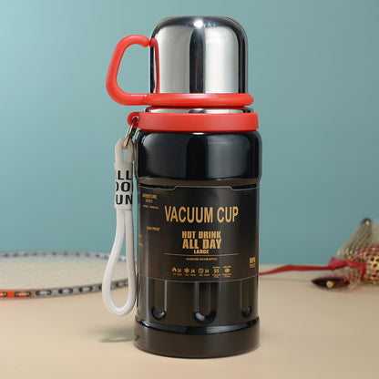 20 Oz/600ml Water Bottle Vacuum Insulated Stainless Steel Bottle Thermal Bottle W/ Own Cup