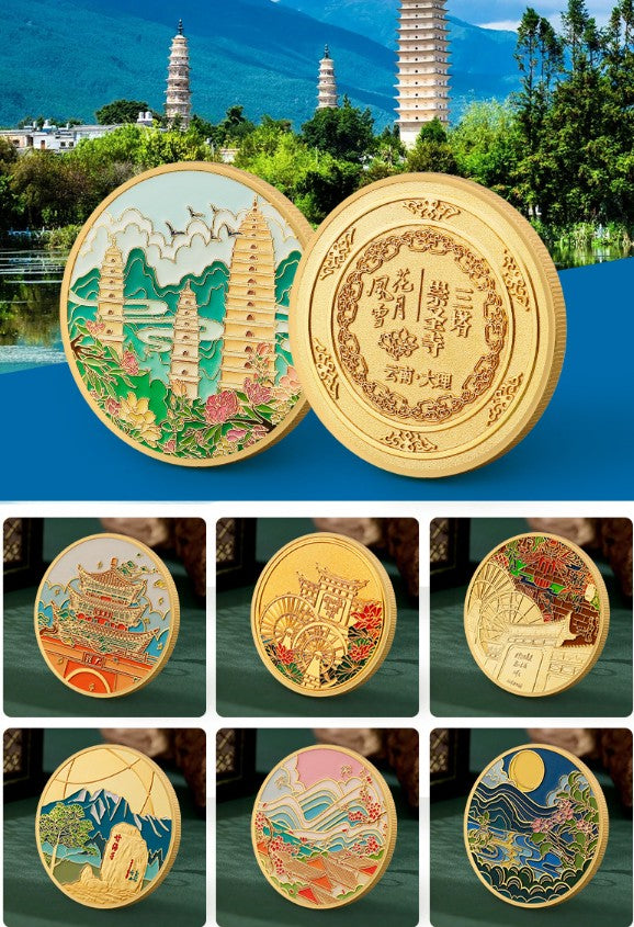 Commemorative Coins Plus Clear Protective Case Physical Bitcoin Limited Edition Collectible