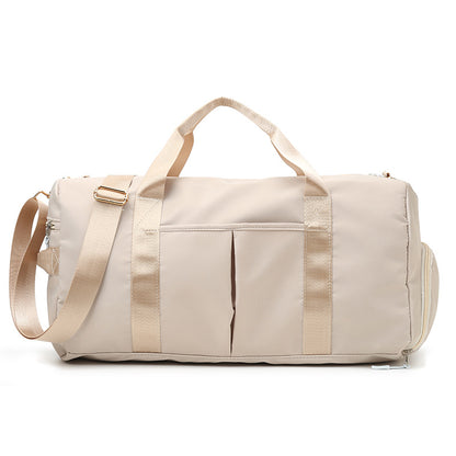 Travel Duffel Bag Sport Gym Bag Nylon Tote Bag Swimming Bag with Shoe Pouch&Wet Pocket