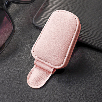 Sunglasses Holder for Car Visor Magnetic PU Clips for Glasses