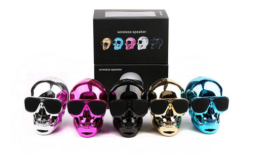 Skull Shape Wireless Speaker w/Super Bass
