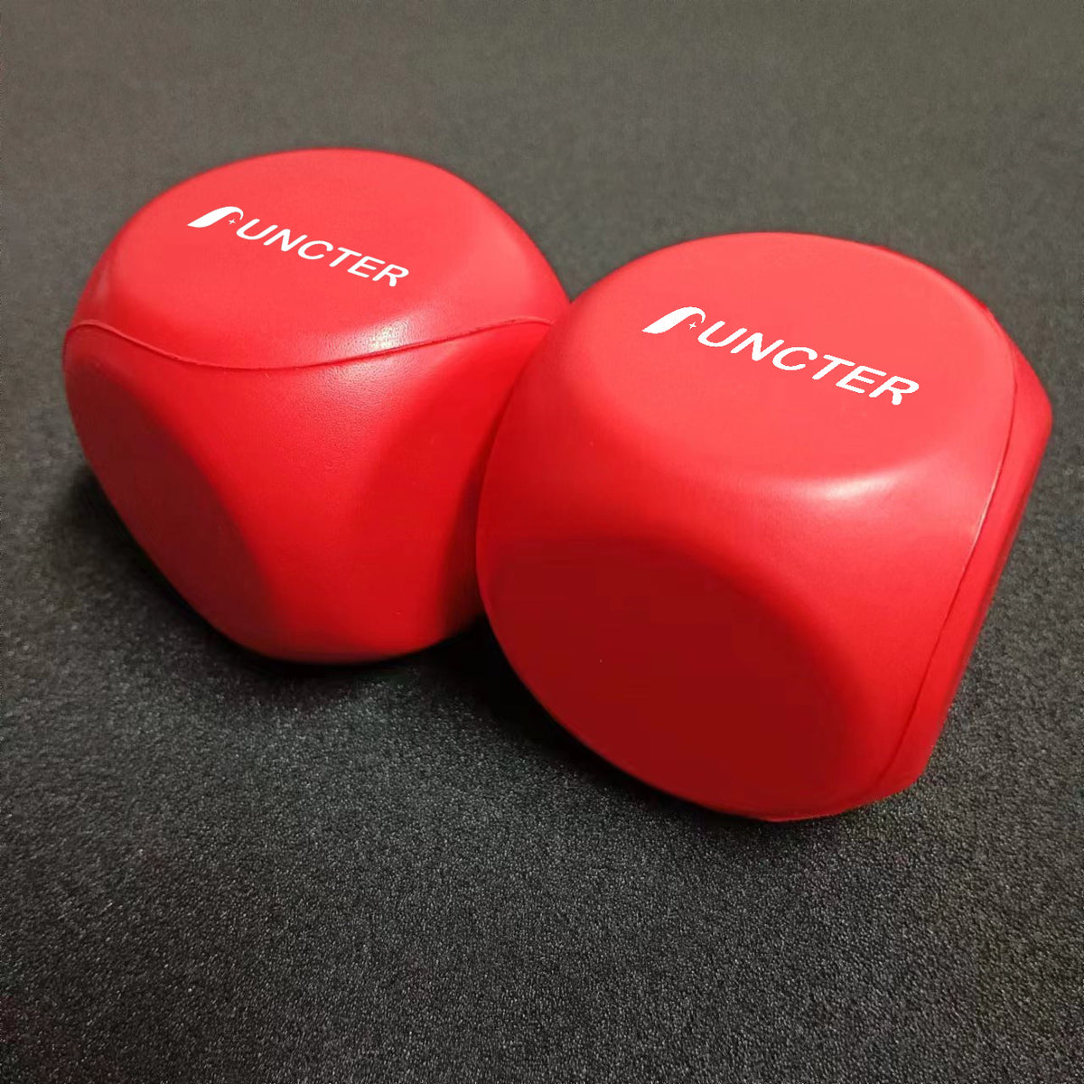 Red PU Foam Dice Model Decoration, Pressure Reducing Grip Ball
