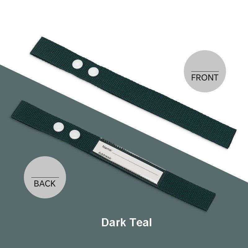 Cotton Luggage Strap Travel ID Tag Bag Claim Tag Airline Bag Tag with Back Info Card